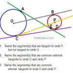 two circles and their tangent segments